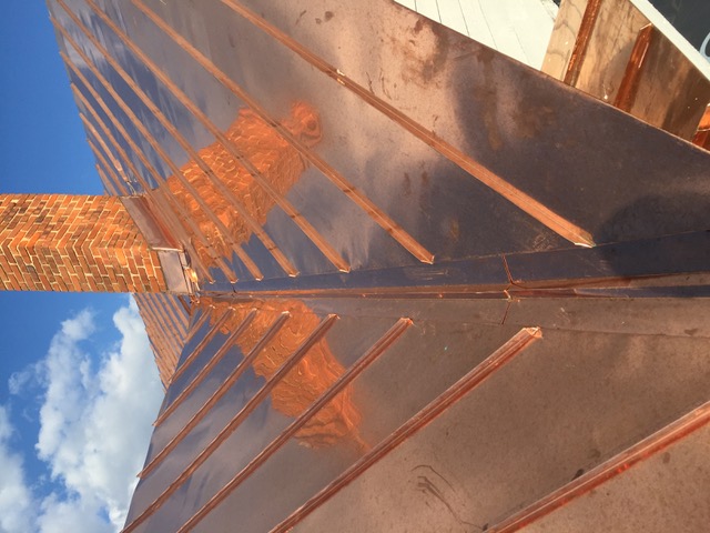 Copper roof, Bond Swamp Visitor Center — photo