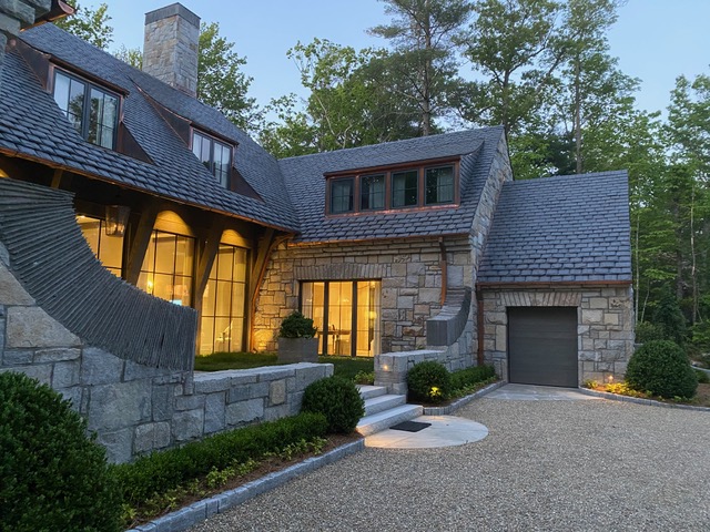 Slate roof, Cashiers NC mountain retreat — photo