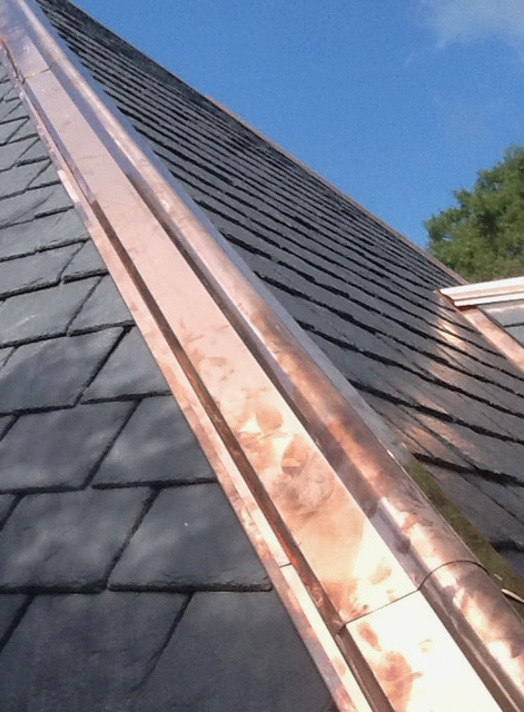Slate and copper roofing on the Fayette County Courthouse in Georgia