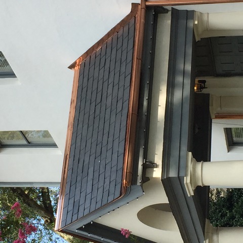 Slate and copper, Fayette County Courthouse — photo