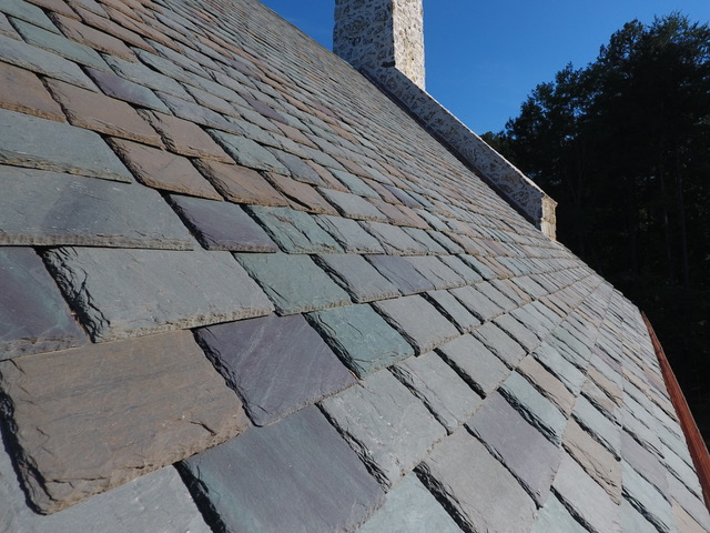 Graduated slate and copper, Lake Keowee SC — photo