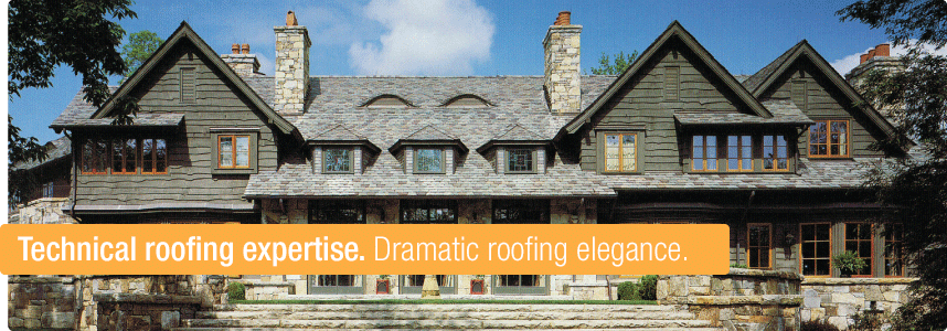 Technical roofing expertise. Dramatic roofing elegance.